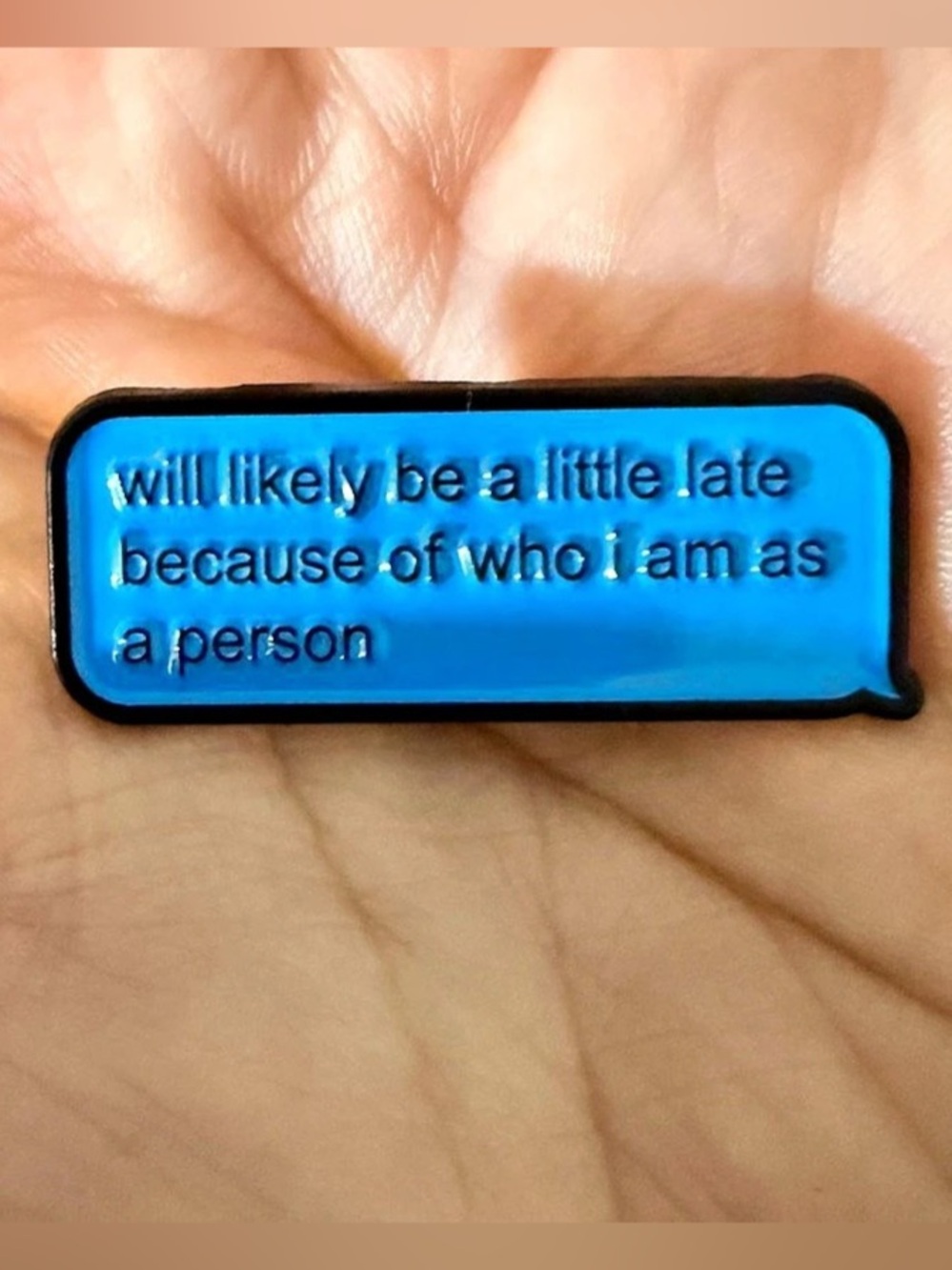 New Sm Enamel Pin-I Will Likely Be A Little Late Because Of Who I am As A Person
